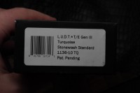 Microtech Knives LUDT Gen III Stonewash Tanto w/ Turquoise Handle 1136-10TQ