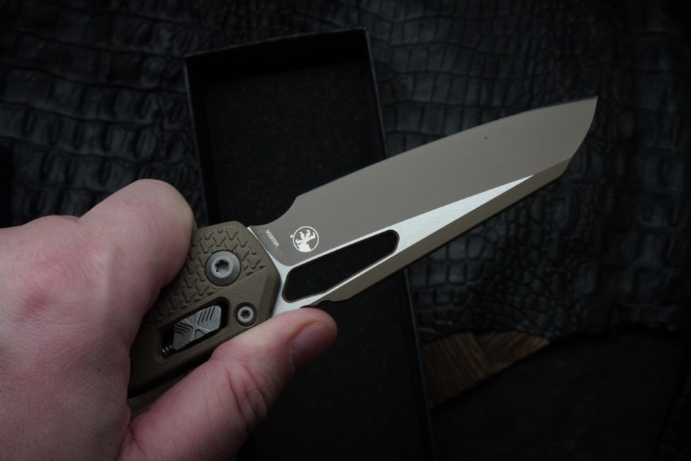 Microtech Knives MSI RAM LOK Polymer Dark Earth Cerakote Standard 210T-1PMCDE-A6