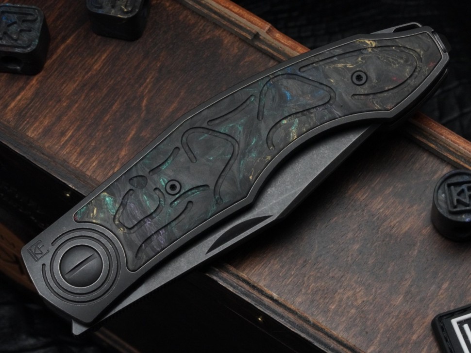CKF PUMA (M398, Titanium blackwash + multi-colored carbonfiber inserts)