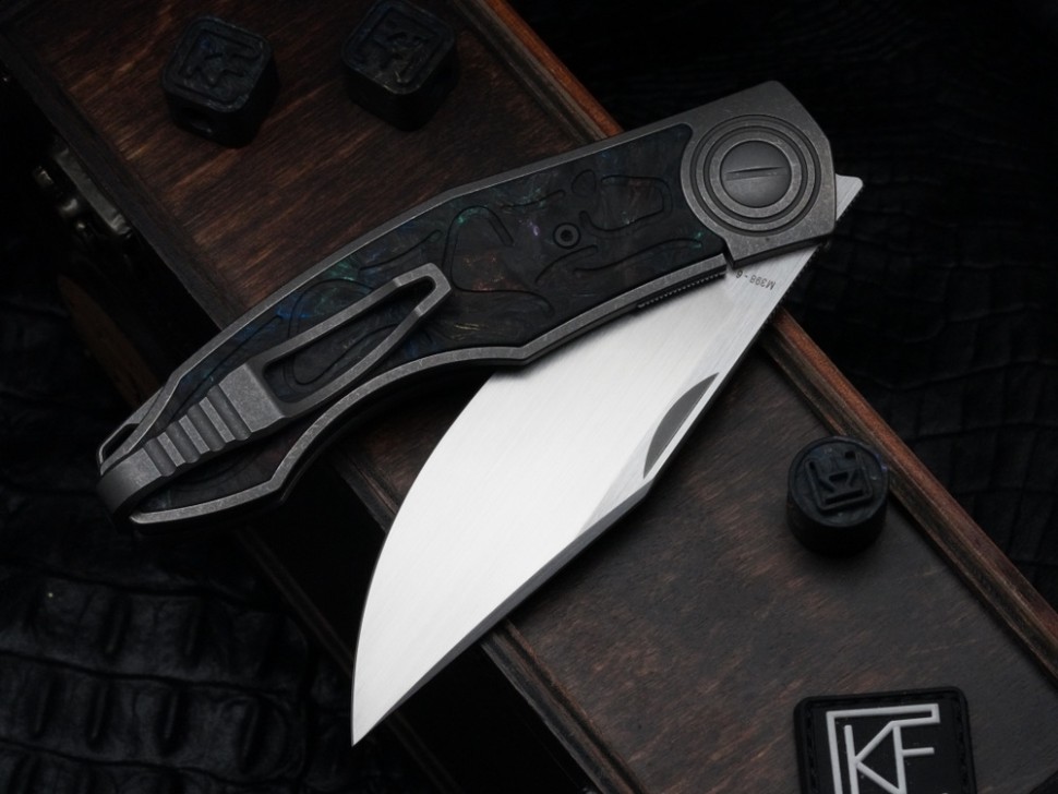 CKF PUMA (M398, Titanium stonewash + multi-colored carbonfiber inserts)