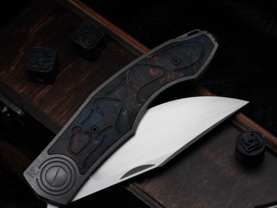 CKF PUMA (M398, Titanium stonewash + multi-colored carbonfiber inserts)