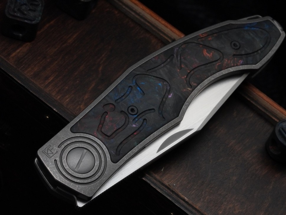 CKF PUMA (M398, Titanium stonewash + multi-colored carbonfiber inserts)
