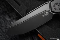 Microtech ANAX Titanium DLC Tanto M390 &amp; Carbon Fiber Inlay 191C-1DLCTCFITI - 2