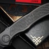 Microtech ANAX Titanium DLC Tanto M390 & Carbon Fiber Inlay 191C-1DLCTCFITI - 2