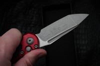 Microtech Knives LUDT Gen III Apocalyptic Tanto w/ Red Handle 1136-10APRD