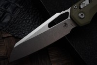 Microtech Knives MSI Lawnman RAM LOK Frag OD Green G-10 &amp; M390MK 210-10FRGTODLM