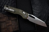 Microtech Knives MSI Lawnman RAM LOK Frag OD Green G-10 &amp; M390MK 210-10FRGTODLM