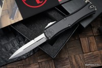 Microtech Knives Mini Hera Stonewash Bayonet M390MK w/ Black Handle 1701M-10