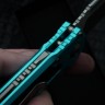 Microtech Knives LUDT Gen III Stonewash Drop Point w/ Turquoise Handle 1135-10TQ