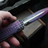 Heretic Knives Manticore X Cel Shade Purple Frag Handle w/ D/E MagnaCut Exclusive H032F-CS-PU