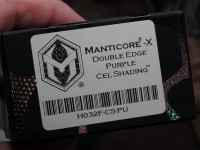 Heretic Knives Manticore X Cel Shade Purple Frag Handle w/ D/E MagnaCut Exclusive H032F-CS-PU