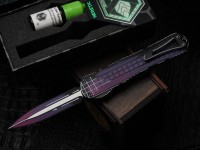 Heretic Knives Manticore X Cel Shade Purple Frag Handle w/ D/E MagnaCut Exclusive H032F-CS-PU