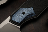 CKF/David Lespect Davless S90V, MRBS, Carbon Fiber handle, CrystalTi inserts, Zircuti Clip, Zirconium backspacer