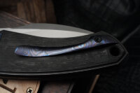 CKF/David Lespect Davless S90V, MRBS, Carbon Fiber handle, CrystalTi inserts, Zircuti Clip, Zirconium backspacer