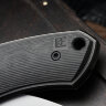 CKF/David Lespect Davless S90V, MRBS, Carbon Fiber handle, CrystalTi inserts, Zircuti Clip, Zirconium backspacer