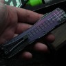 Heretic Knives Manticore X Cel Shade Purple Frag Handle w/ Recurve MagnaCut Exclusive H033F-CS-PU