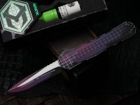 Heretic Knives Manticore X Cel Shade Purple Frag Handle w/ Recurve MagnaCut Exclusive H033F-CS-PU