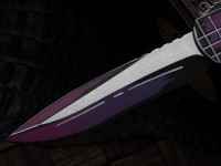 Heretic Knives Manticore X Cel Shade Purple Frag Handle w/ Recurve MagnaCut Exclusive H033F-CS-PU