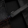 Microtech Marfione Select Ultratech ZBP Tanto Blued Baker Forge Coppermai w/ Hefted Black Handle 1123-16MS2