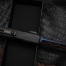 Microtech Marfione Select Ultratech ZBP Tanto Blued Baker Forge Coppermai w/ Hefted Black Handle 1123-16MS2