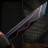 Microtech Marfione Select Ultratech ZBP Tanto Blued Baker Forge Coppermai w/ Hefted Black Handle 1123-16MS2