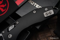 Microtech Knives Manual Stitch RAM LOK Fluted Black Aluminum &amp; Apocalyptic Partial Serrated M390MK 169RL-11APFL