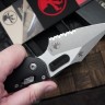 Microtech Knives Manual Stitch RAM LOK Fluted Black Aluminum & Apocalyptic Partial Serrated M390MK 169RL-11APFL