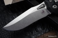 Microtech Amphibian RAM LOK Black Fluted Aluminum &amp; Stonewash M390MK 137RL-10FL