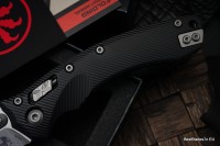 Microtech Amphibian RAM LOK Black Fluted Aluminum &amp; Stonewash M390MK 137RL-10FL