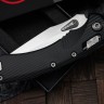 Microtech Amphibian RAM LOK Black Fluted Aluminum & Stonewash M390MK 137RL-10FL