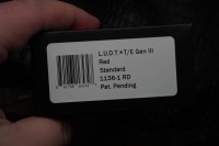 Microtech Knives LUDT Gen III Black Tanto w/ Red Handle 1136-1RD