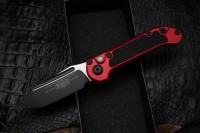 Microtech Knives LUDT Gen III Black Tanto w/ Red Handle 1136-1RD