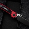 Microtech Knives LUDT Gen III Black Tanto w/ Red Handle 1136-1RD
