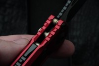 Microtech Knives LUDT Gen III Black Tanto w/ Red Handle 1136-1RD