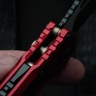Microtech Knives LUDT Gen III Black Tanto w/ Red Handle 1136-1RD