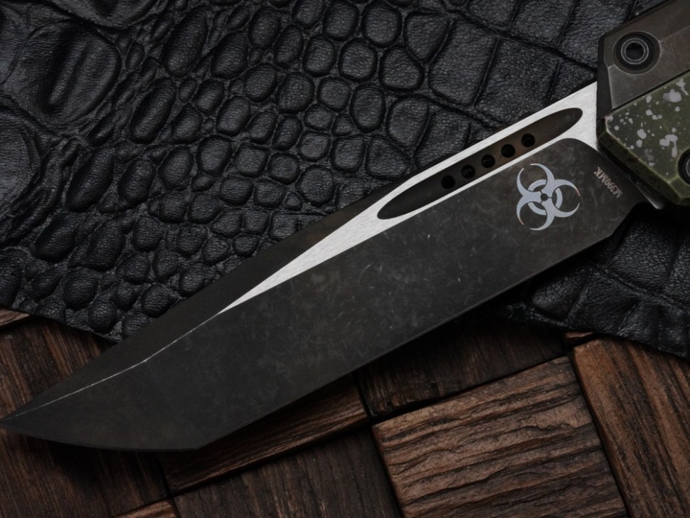 Microtech Glykon Outbreak Tanto M390MK Signature Series 185-1OBS