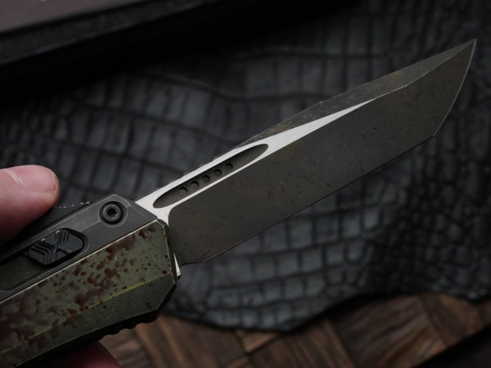 Microtech Glykon Outbreak Tanto M390MK Signature Series 185-1OBS