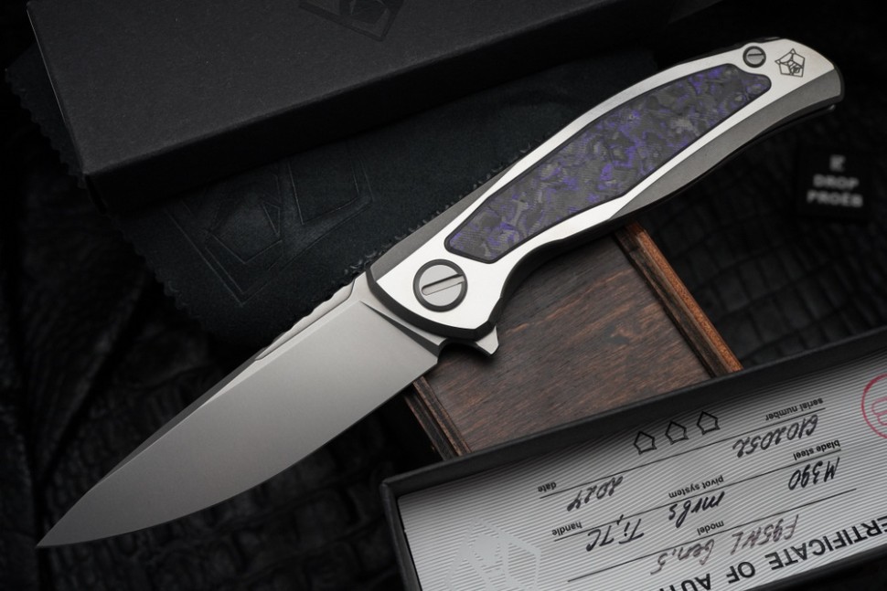 Shirogorov F95NL Gen.5 (M390, Ti, purple Technocarbo, MRBS)