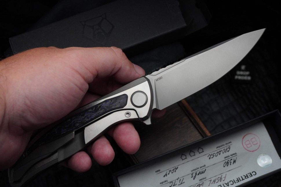 Shirogorov F95NL Gen.5 (M390, Ti, purple Technocarbo, MRBS)