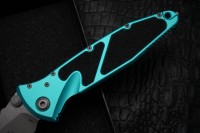 Microtech Socom Elite T/E Manual Turquoise Apocalyptic Standard 161-10APTQ