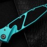 Microtech Socom Elite T/E Manual Turquoise Apocalyptic Standard 161-10APTQ
