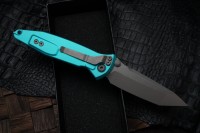 Microtech Socom Elite T/E Manual Turquoise Apocalyptic Standard 161-10APTQ