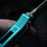 Microtech Socom Elite T/E Manual Turquoise Apocalyptic Standard 161-10APTQ