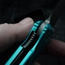 Microtech Socom Elite T/E Manual Turquoise Apocalyptic Standard 161-10APTQ
