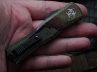 Microtech Knives Mini Hera Outbreak D/E M390MK Signature Series 1702M-1OBDS