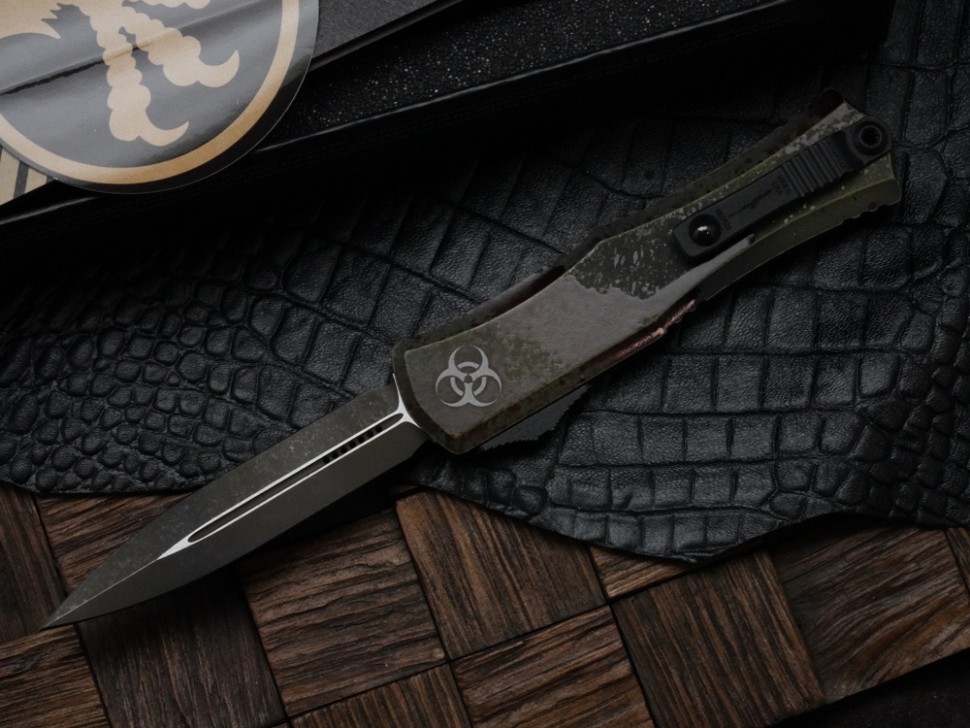 Microtech Knives Mini Hera Outbreak D/E M390MK Signature Series 1702M-1OBDS