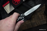 Microtech Ultratech Steamboat Willie Dirty White Double Edge 122-1SB