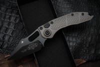 Microtech Borka Stitch Natural Clear Black Standard 169-1NC