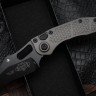 Microtech Borka Stitch Natural Clear Black Standard 169-1NC