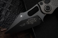 Microtech Borka Stitch Natural Clear Black Standard 169-1NC